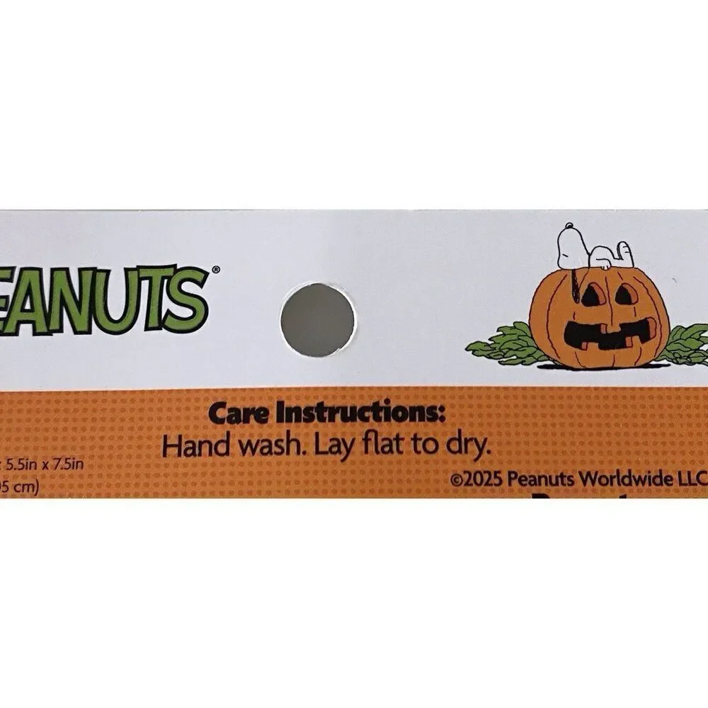 2 Pk Peanuts Halloween Snoopy Woodstock Pink‎ Pumpkin Ghost Mini Oven Mitts NEW